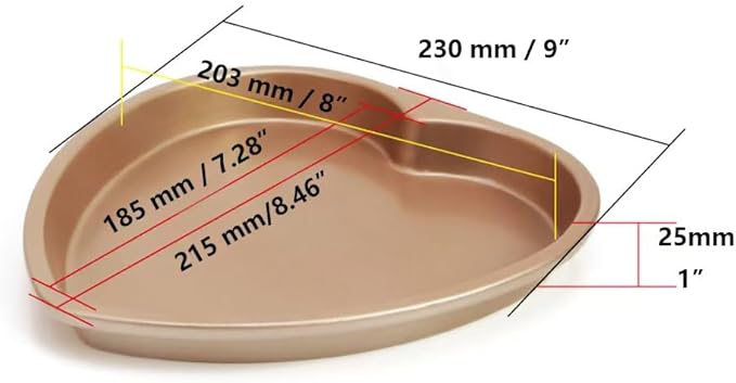 Specialty Forms NonStick Baking Tray Shaped Cake Bread Pizza Baking Pan Golden Carbon Steel