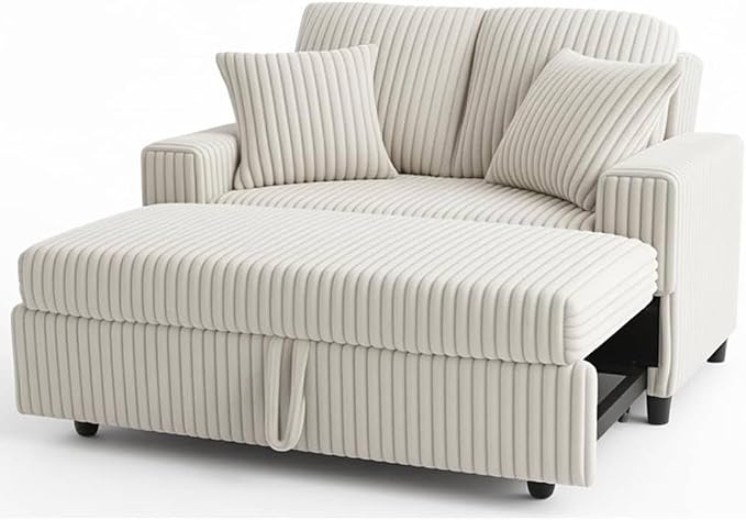 3 in 1 Convertible Sofa Bed,52.8" Pull Out Couch - Image 8