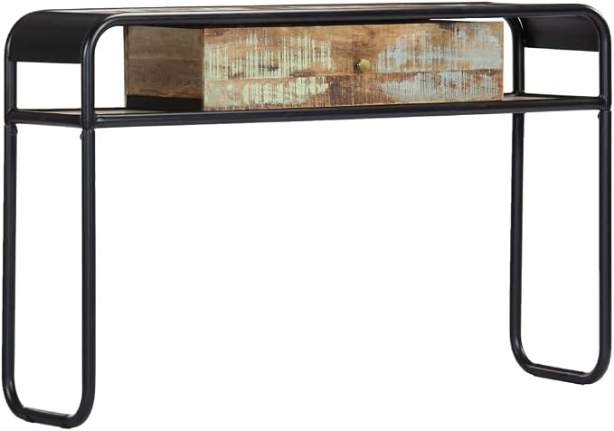 YAFF Console Table 46.5"x11.8"x29.5" Solid Reclaimed Wood - Image 9