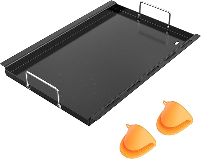 "WEBROIL Griddle Inserts Replacement Parts for Charbroil Performance TRU-Infrared 450 3-Burner 463370719 463371719 463371116, Flat Top Griddle Plate for Charbroil Performance 4 Burner Grill Parts"