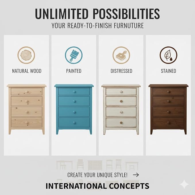 International Concepts Home Accents Unfinished 36" Single Jelly Cabinet - Image 12