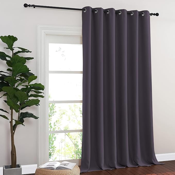 NICETOWN Blackout Sliding Glass Door Curtains, Room Darkening Thermal Insulated - Image 7