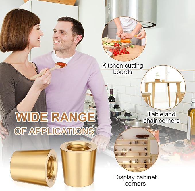 Brass Cutting Board Feet,Chopping Board Feet Set - Image 6