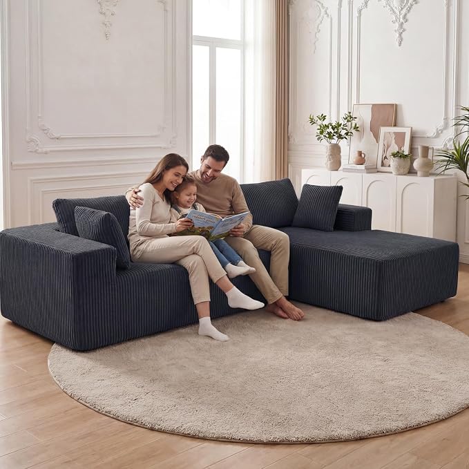 DUMOS 108” Modular Sectional Sofa, Cloud Sectional Couch - Image 8