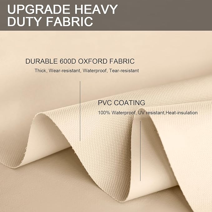 Patio Furniture Set Covers Waterproof Heavy Duty 600D Outdoor Sectional Sofa - Image 6