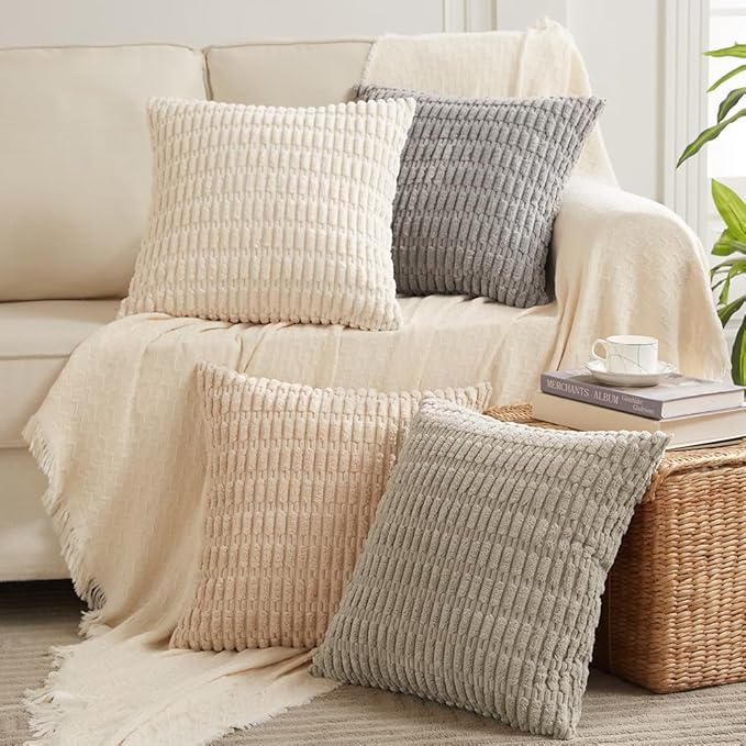 Fancy Homi 4 Packs Decorative Throw Pillow Covers - Image 9