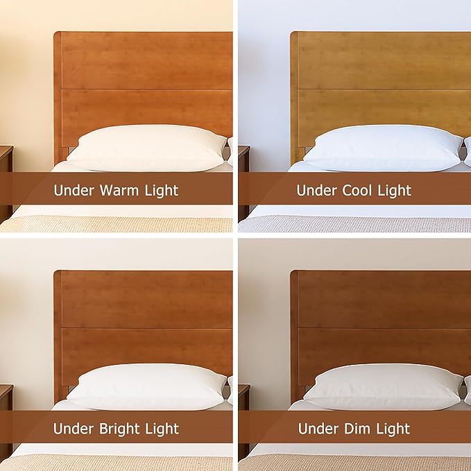 Merax King Size Bamboo Platform Bed, Mid-Century Modern Bed Frame - Image 7
