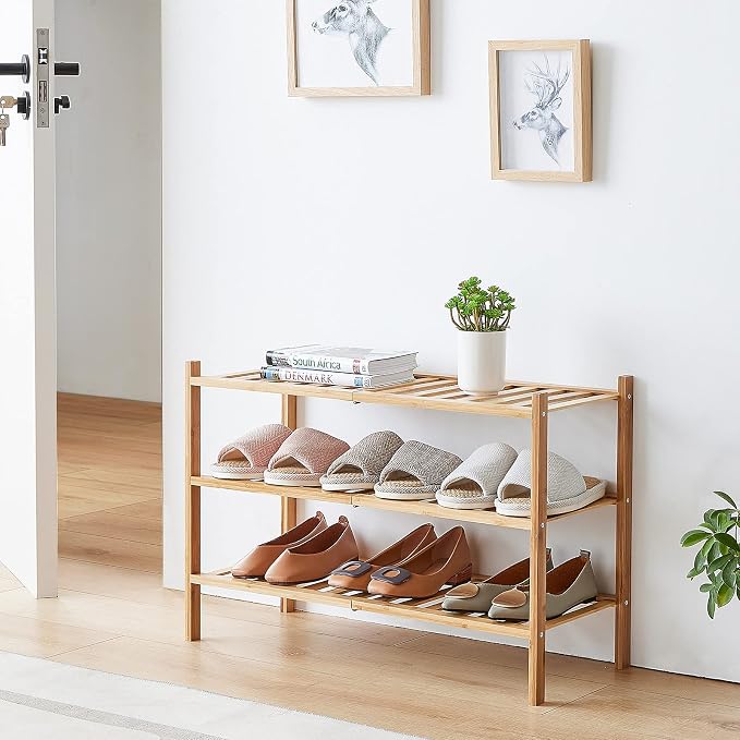 viewcare 4-Tier Bamboo Shoe Rack - Image 8