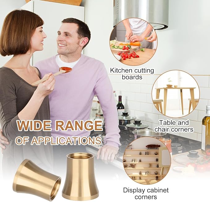 Brass Cutting Board Feet,Chopping Board Feet Set - Image 6
