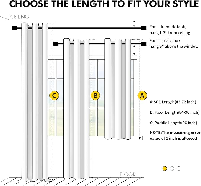 MIULEE Blackout Curtains for Bedroom 2 Panels 40 x 84 Inch Long Teal | Thermal - Image 7