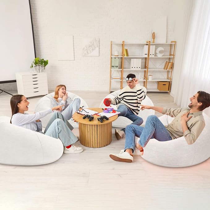 Realspring Inflatable Bean Bag Chairs Outdoor Blow up Camping Chairs Inflatable - Image 7