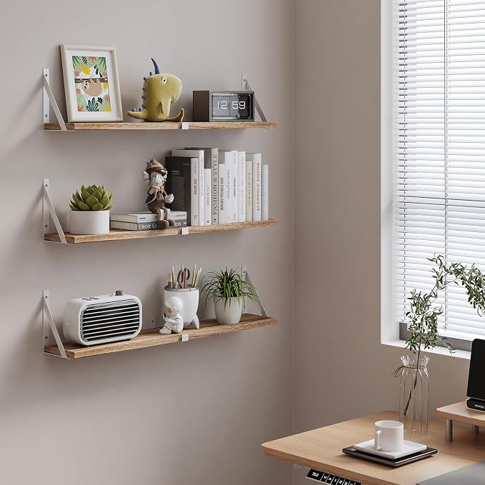 Austin yan Floating Bookshelf ,33inch, Wall Mounted Shelves - Image 5
