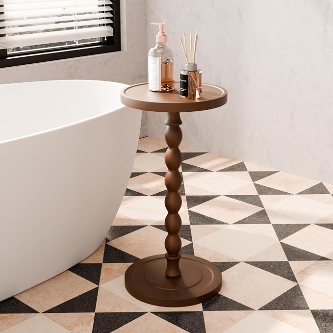 Small Side Table, Rubberwood Drink Table - Image 7