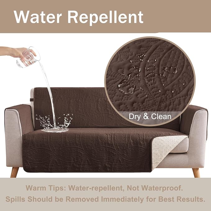 Quilted Recliner Chair Covers, Water-Repellent Recliner Slipcovers, Recliner - Image 7