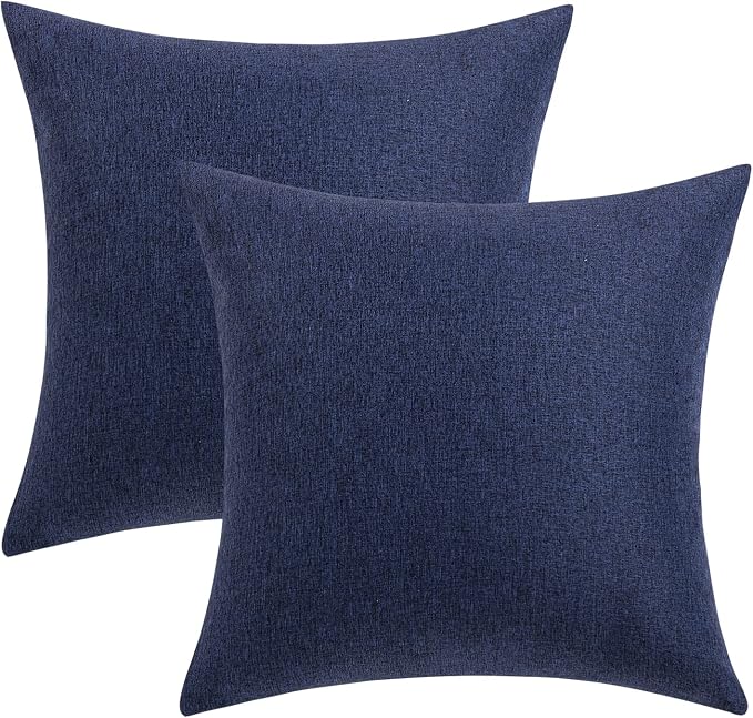 MIULEE Pack of 2 Decorative Outdoor Solid Waterproof Throw Pillow Covers Faux - Image 6