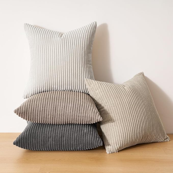 Topfinel 4 Packs Natural Decorative Throw Pillows Covers 20x20 Inch - Image 7
