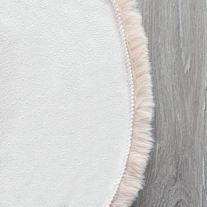 ORINOVA Light Brown Beige Fluffy Faux Fur Rugs - Image 9