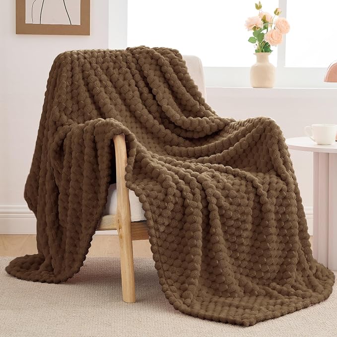 BEDELITE Brown Throw Blanket for Couch, Soft Cozy Gifts for Women, 50 * 60 | 3D - Image 8