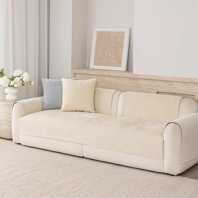 Premium Chenille Sofa Cushion Covers,Upgraded Anti-Slip Sectional Couch - Image 8