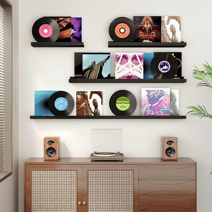 Floating Shelves for Wall, 24 inch Wood Floating Shelves Set of 2, Picture - Image 7