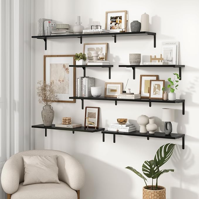 Fun Memories Deep Floating Shelves, 16W x 8D Floating Shelves Set of 2 - Image 7