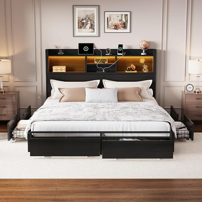 LARMACE Queen Size Bed Frame - Image 9