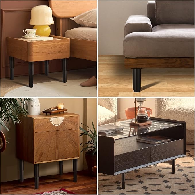 7"-12" Metal Adjustable Furniture Legs, Adjustable Height Replacement Legs - Image 7