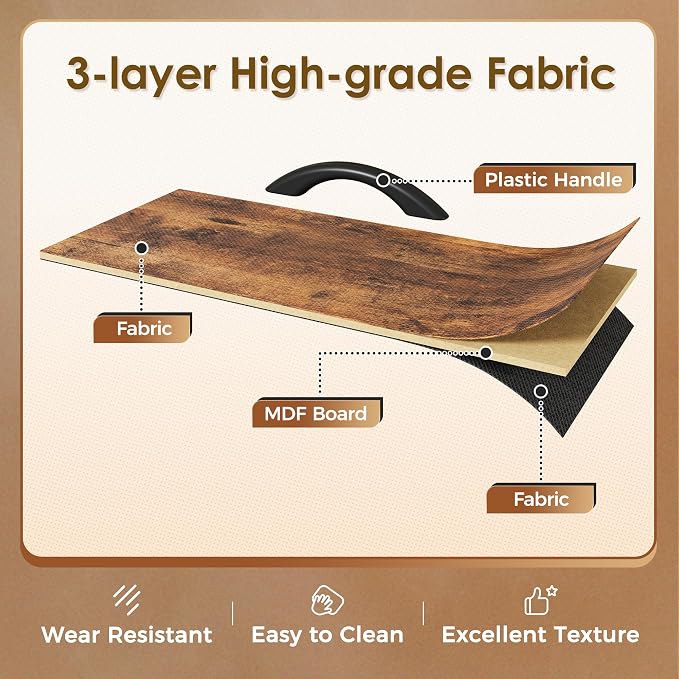 Huuger 70 Inch TV Stand for 75, 80 Inch TV, 11 Drawer Long Dresser - Image 9