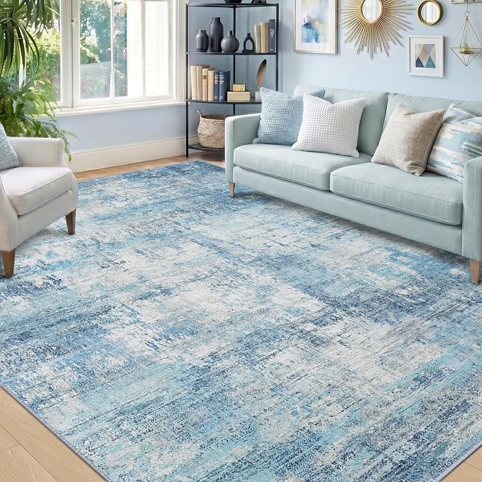 RELEANY Washable 8'x10' Abstract Area Rug - Image 9