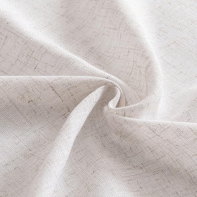 MIULEE White Linen Curtains 52x84 Inch - Image 8