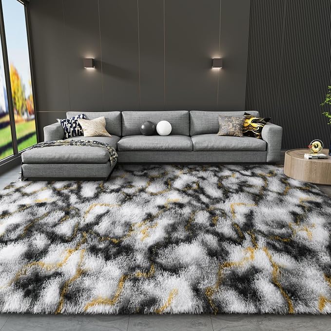 LOCHAS 8x10 Area Rugs Fluffy Living Room Carpet - Image 7