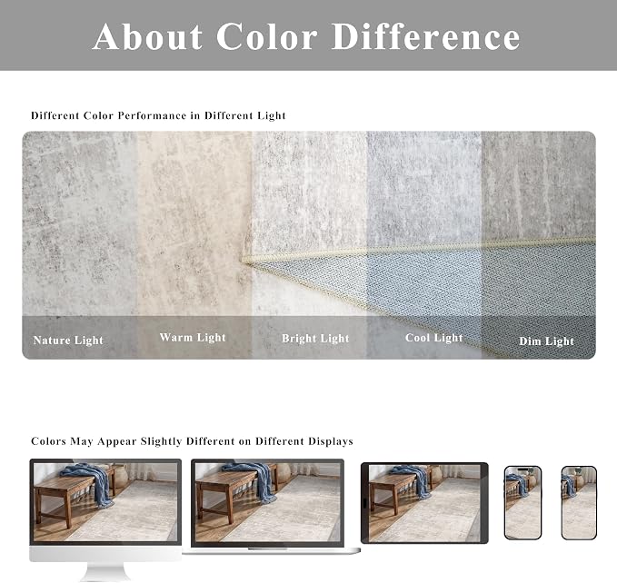 Washable 2x4 Entryway Area Rugs: Abstract Water Resistant Kitchen Sink Rug - Image 8