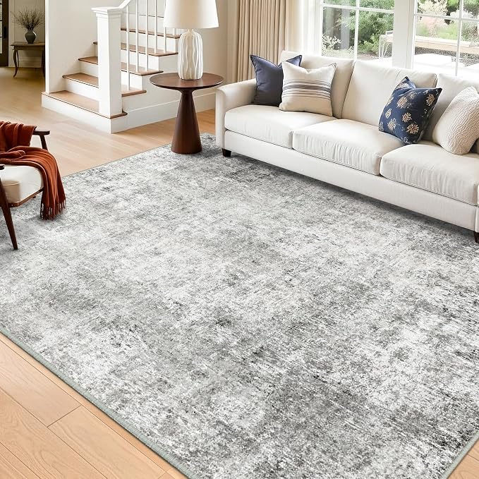 RELEANY Washable 5'x8' Abstract Area Rug - Image 9