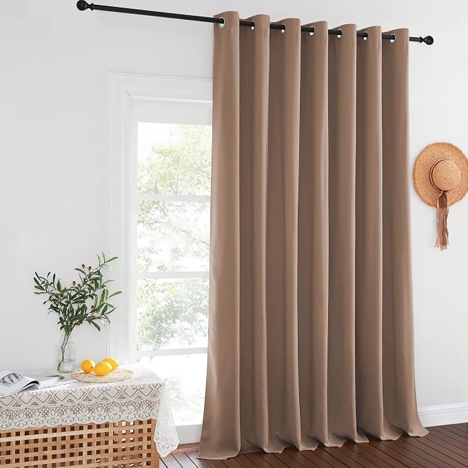NICETOWN Blackout Curtains for Sliding Glass Door Room Divider Noise Reduce - Image 8