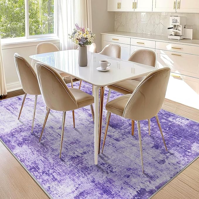 RELEANY Washable 6'x8' Abstract Area Rug - Image 9