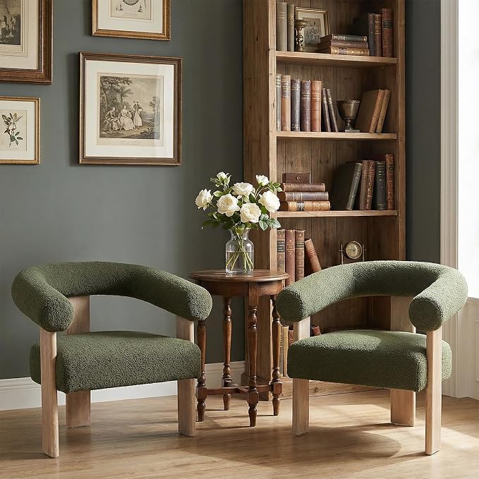 VKNOW Accent Chair Living Room Chair, Modern Upholstered Arm Chair - Image 9
