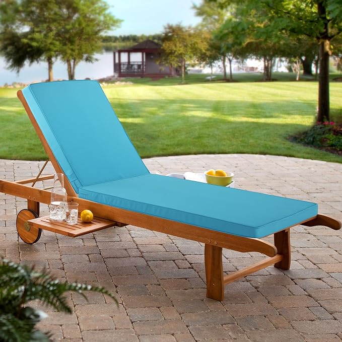 Chaise Lounge Cushion for Outdoor Furniture, Waterproof Fade and Tear Resistant - Image 9