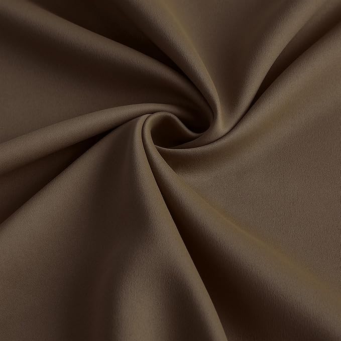Pleated Blackout Curtains 45 Inches Long, Thermal Insulated Room Darkening - Image 7