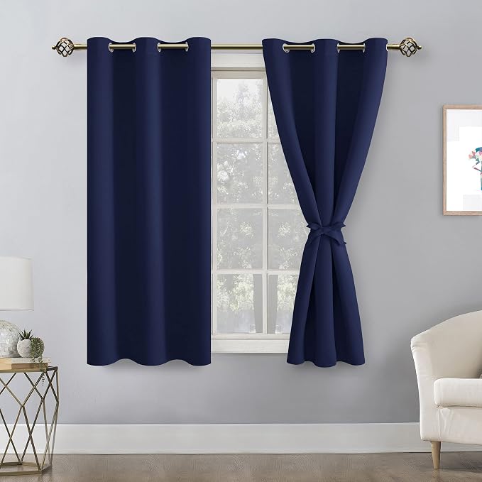 Blackout Curtains for Bedroom, 38 x 54 Inch, 2 Panels | Thermal Insulated & - Image 8