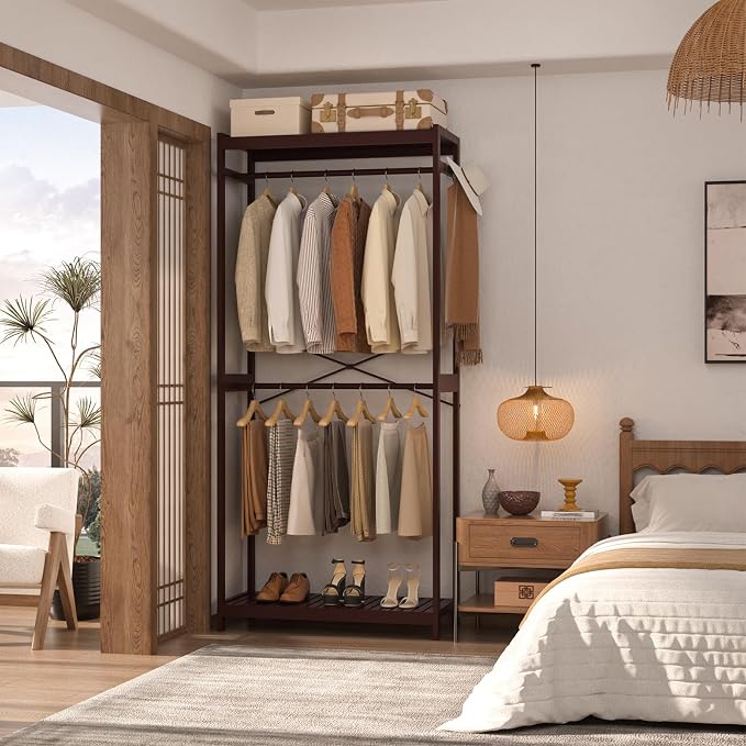 Homykic Bamboo Clothes Rack - Image 8