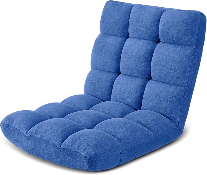 Folding Floor Gaming Chair 14-Poistion Cushioned Adjustable Floor Lazy Sofa - Image 8