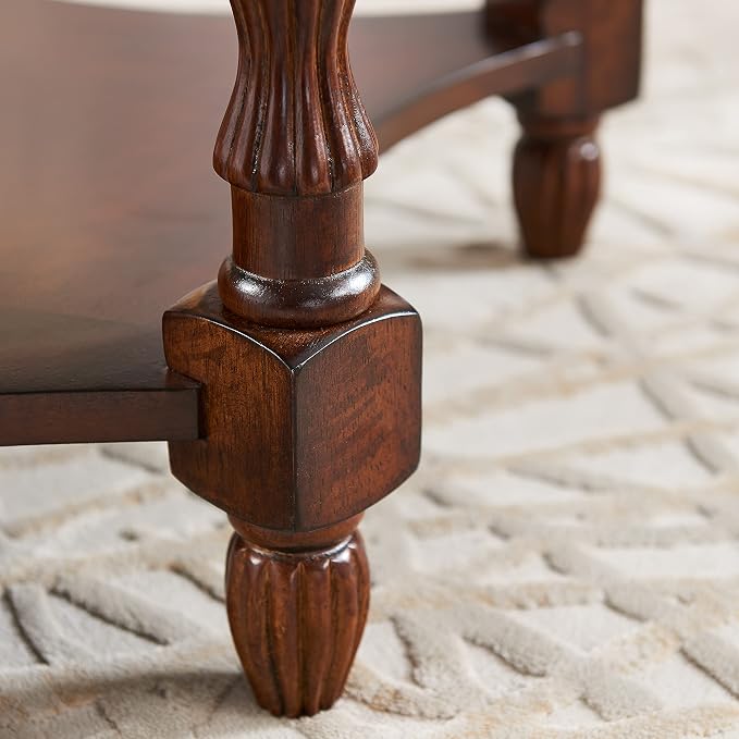 Solid Wood Semi-Circle Sofa Table - Image 8