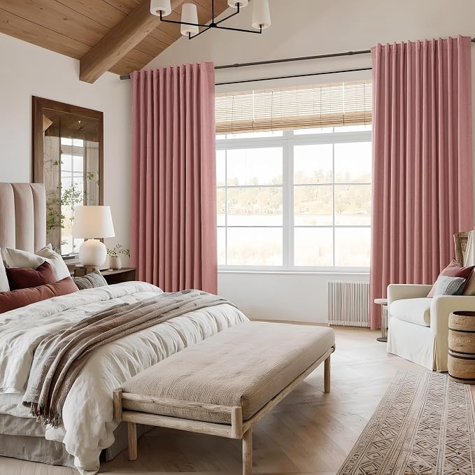 100% Blackout Curtains 84 Inch Length 2 Panels Set - Image 8