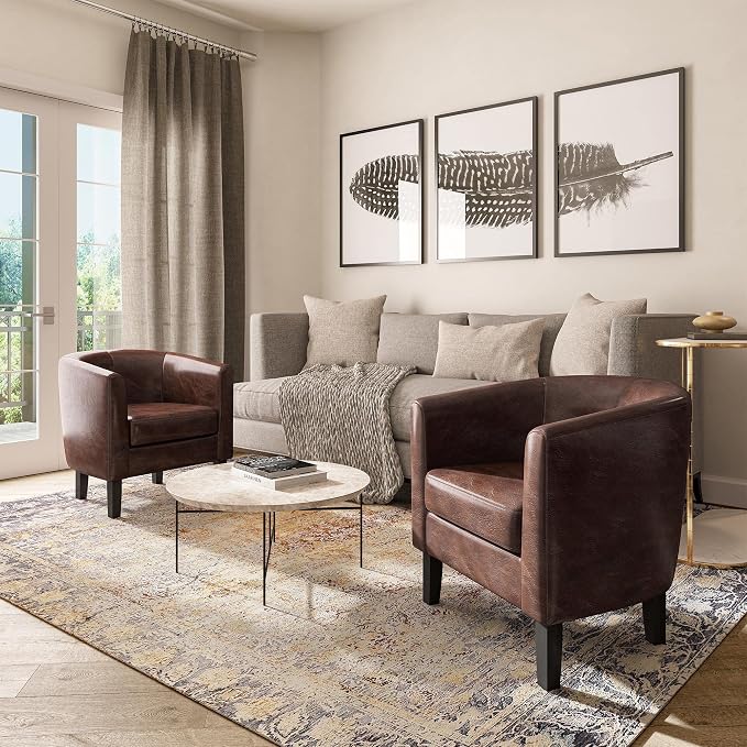BELLEZE Accent Barrel Chair - Image 6