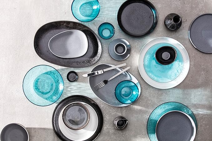 Fortessa Los Cabos Glass Dinnerware Collection, Salad Plate (Set of 4), 8 Inch, Clear