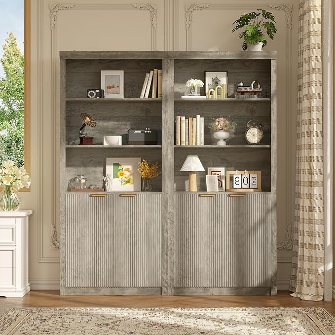 GarveeHome Tall Book Shelf and Bookcase, 31.5" Wide Wooden Bookcase - Image 8