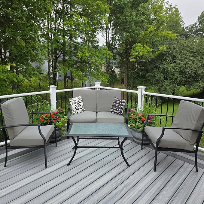 Sqodok Patio Cushion Cover 24x24 inch, Outdoor Seat Cushion Slip Cover - Image 9