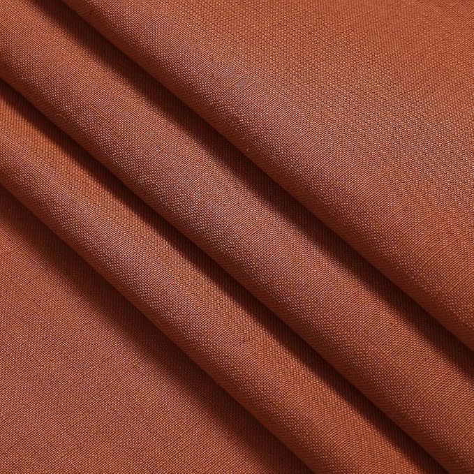 Extra Wide Terracotta Curtains for Living Room 102 Inches Long Back Tab and Rod - Image 9