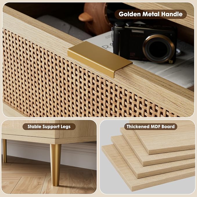 GarveeHome Rattan 7 Drawer Dressers - Image 8