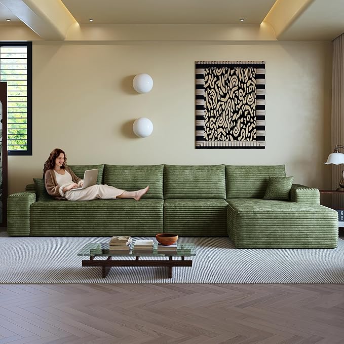 136" Sectional Couches for Living Room Cloud Couch Sofa - Image 7